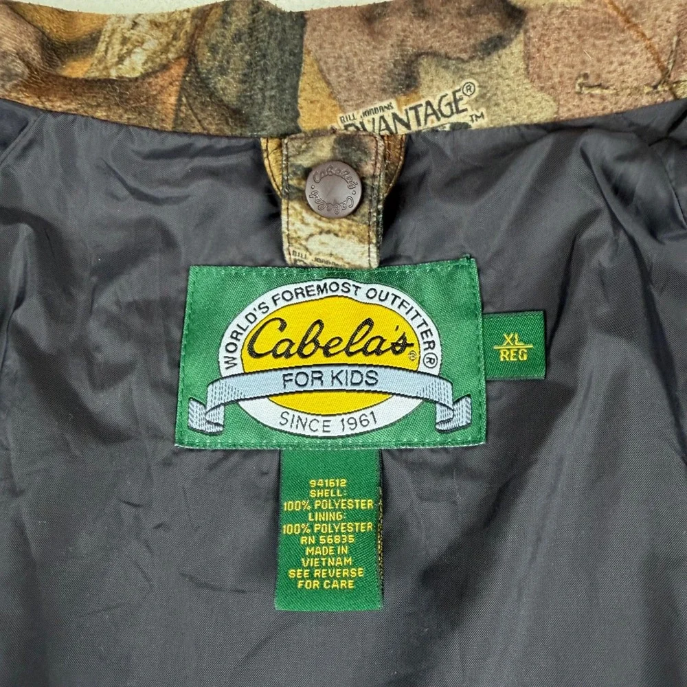 Cabelas For Kids Camouflage‎ Hunting Jacket XL Reg Advantage All Season
